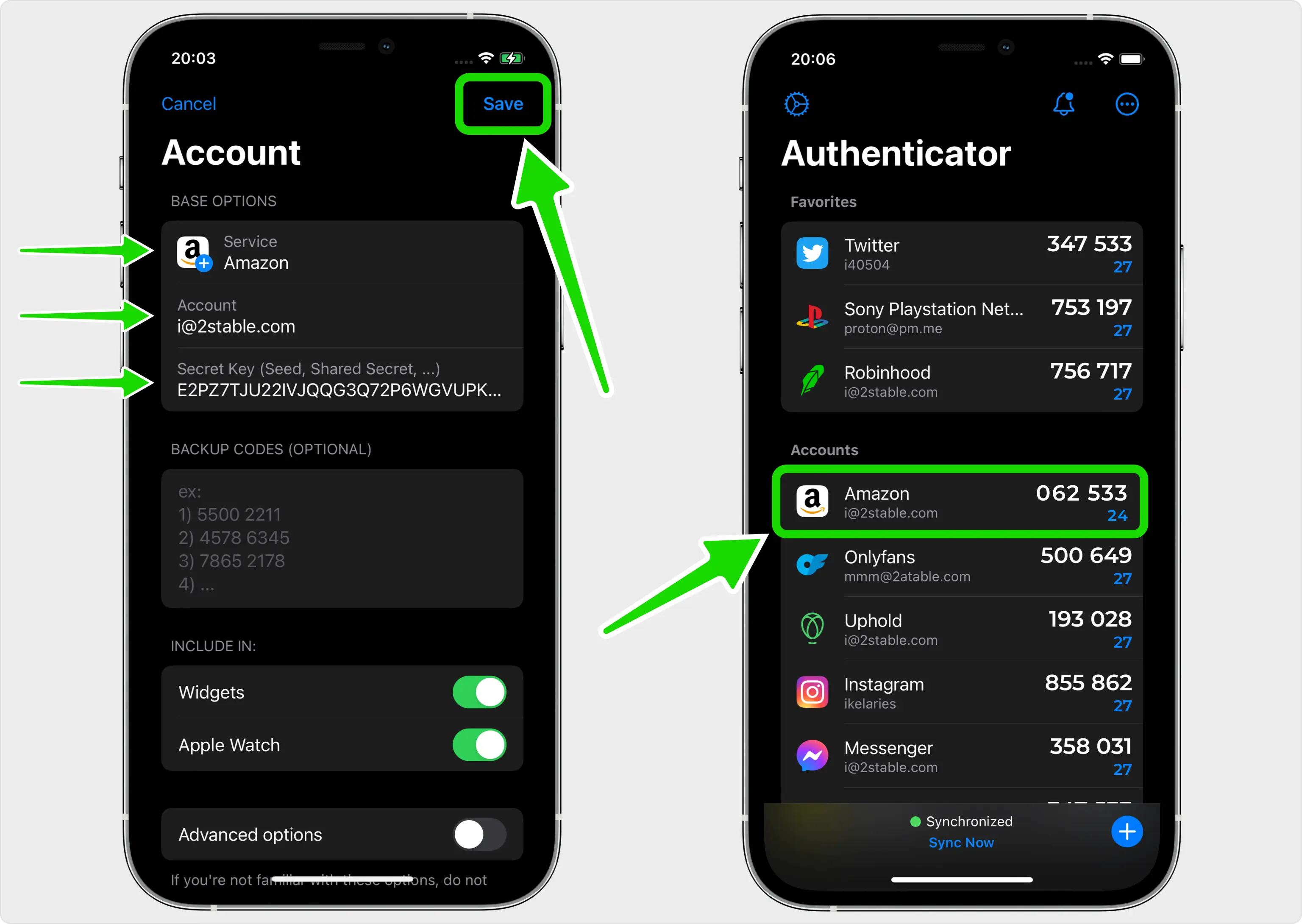 Let the app add your Amazon account