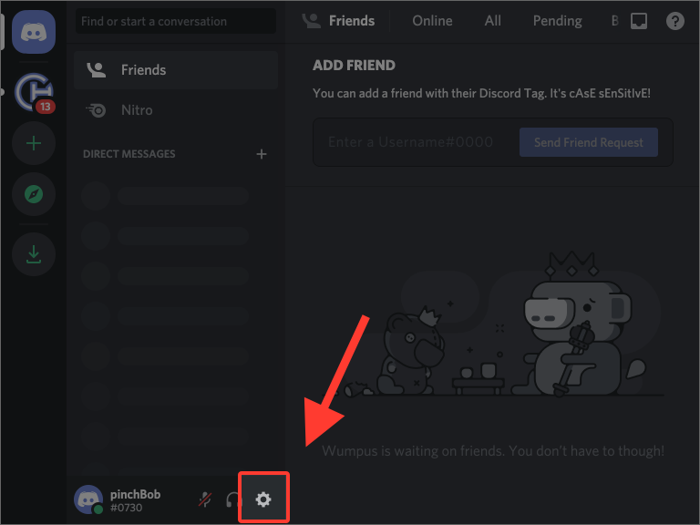 Open your User Settings
