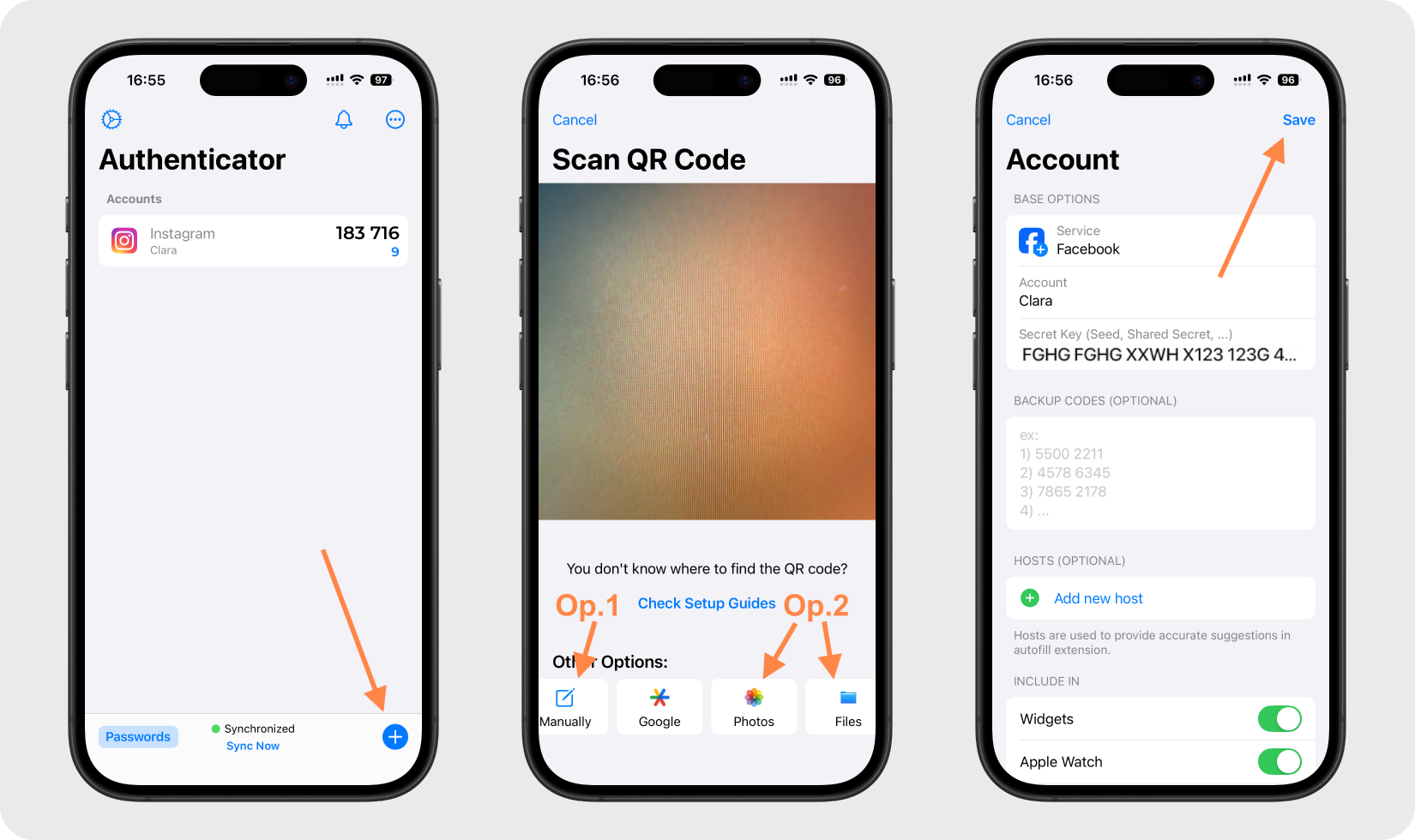 Add Facebook to your Authenticator App