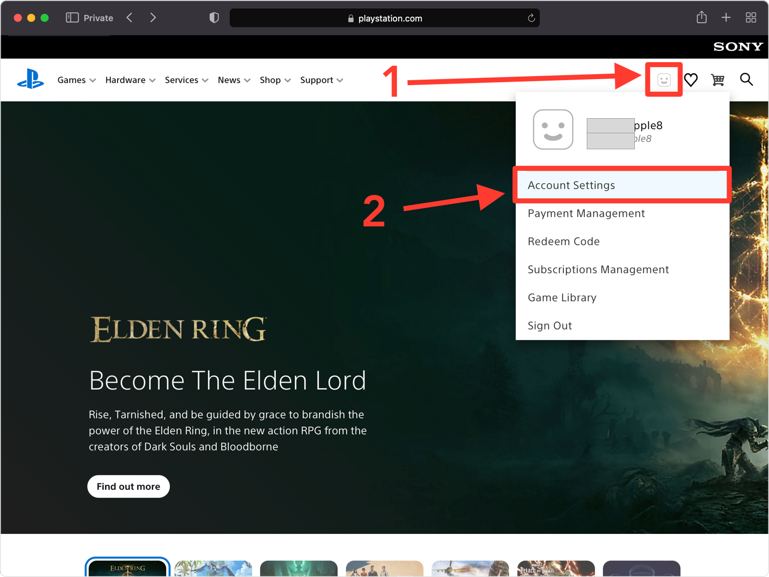 Locate your 2FA settings