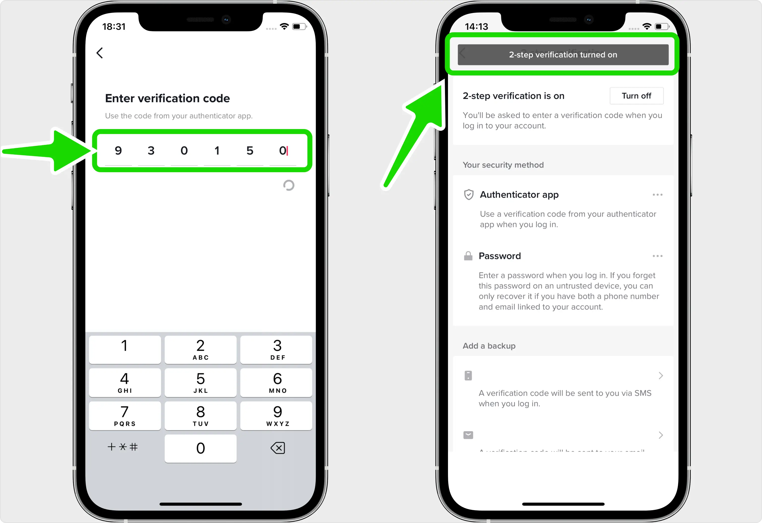 Enter the verification code to confirm