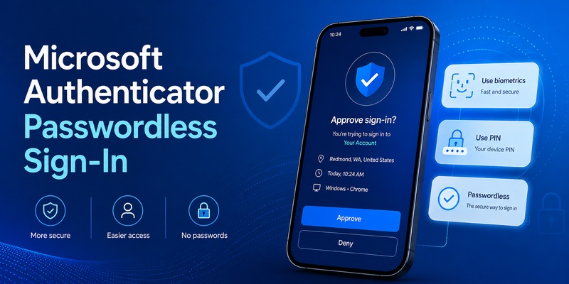 Microsoft Authenticator Passwordless Sign-In