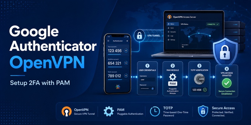 Google Authenticator OpenVPN: Setup 2FA with PAM A-Z