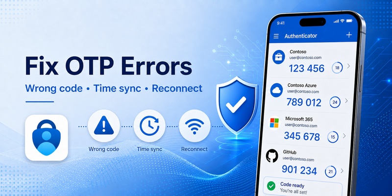 Microsoft Authenticator OTP: Setup, Codes & Troubleshooting