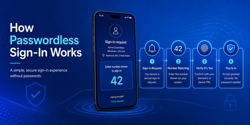 Microsoft Authenticator Passwordless Sign-In