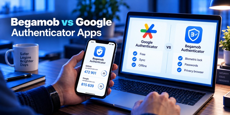 Begamob Authenticator vs Google Authenticator