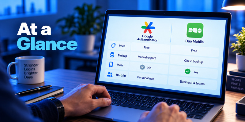 Google Authenticator vs Duo Mobile